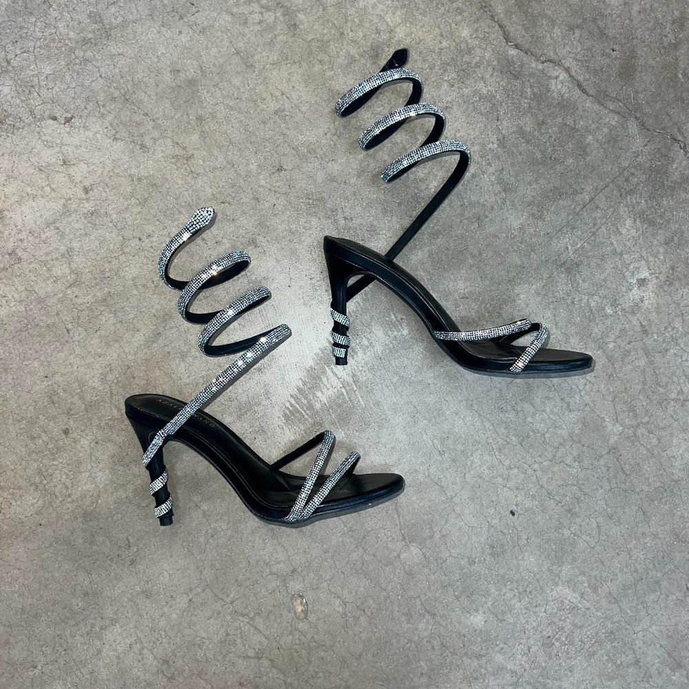 Azalea Wang Black Stiletto Sandal